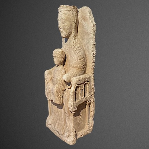 Sculpture  - Romanesque Madonna and Child, Sedes Sapientiae