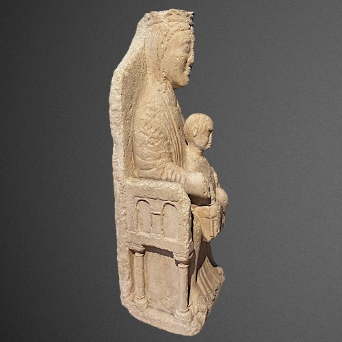 11th to 15th century - Romanesque Madonna and Child, Sedes Sapientiae