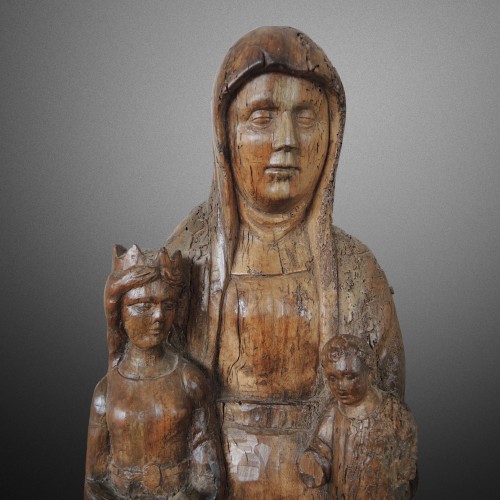 XIe au XVe siècle - Sainte Anne trinitaire - Anna Selbdritt. Rhin supérieur fin XIIIe siècle