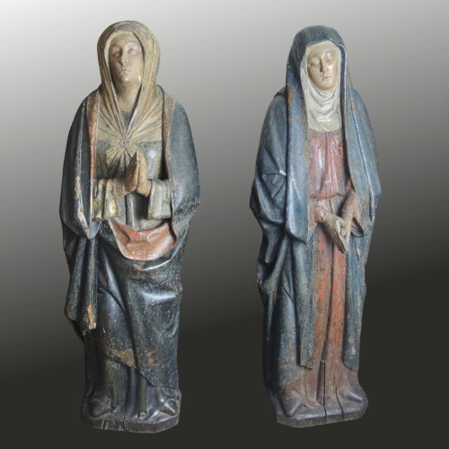 Déploration du Christ, attribuée au Maître de Monestiès - Art sacré, objets religieux Style Moyen Âge