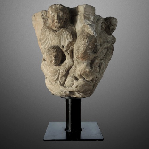 Chapiteau roman historié provençal, Hérode et le Massacre des Innocents - Galerie Ekinium