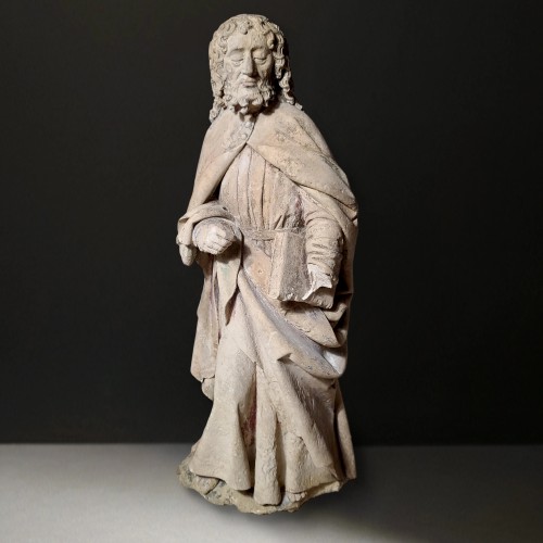 Sculpture in the round - Burgundian School 15th century, circle of Antoine Le Moiturier - Sculpture Style Middle age