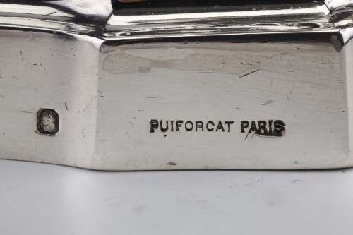 Antiquités - Puiforcat - Importante Paire de candélabres argent massif fin XIXè