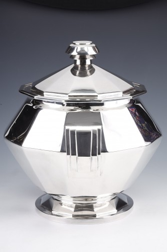 Antiquités - Motti - Centre de table en argent massif, vers 1927-1932