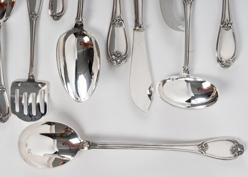 Henin - Silver cutlery set 120 pieces - Minerva 20th century - 