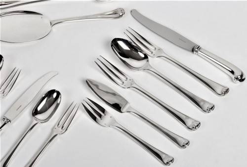 Puiforcat - Cutlery Set 163 Pieces Sterling Silver Model Mazarin 1930 - 
