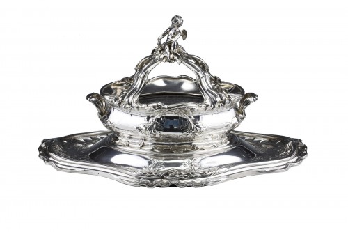 Risler et Carré - 19th century sterling silver centerpiece