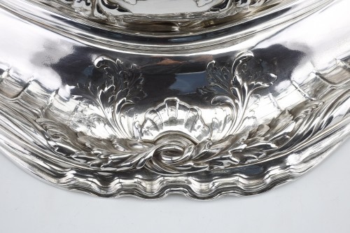 XIXe siècle - Risler et Carré -Centre de table en argent massif XIXe siècle