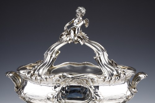 Risler et Carré - 19th century sterling silver centerpiece - Napoléon III