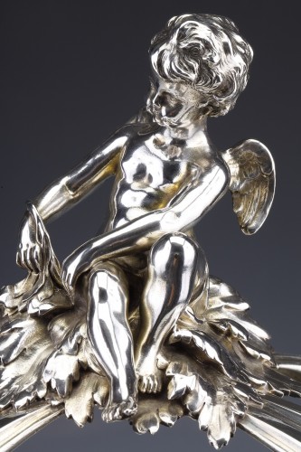Antiquités - Risler et Carré - 19th century sterling silver centerpiece