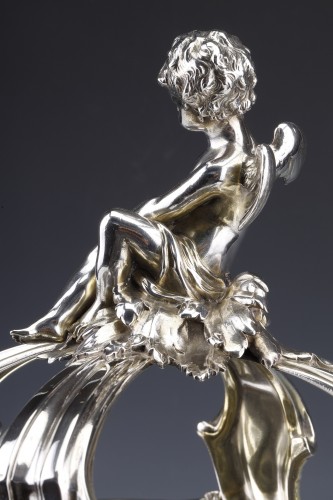 Antiquités - Risler et Carré - 19th century sterling silver centerpiece