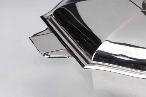 Cardeilhac - Covered vegetable dish in solid silver Art Déco - Art Déco