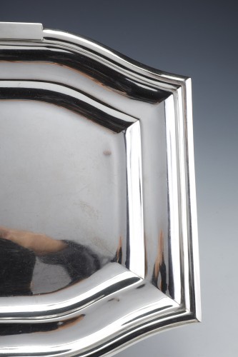 Cardeilhac - Plat rectangulaire en argent massif uni Epoque Art Déco - Emmanuel Redon Silver Fine Art