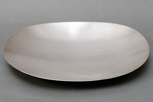 Antiquités - Oval fruit bowl in hammered silver XXth Zurich