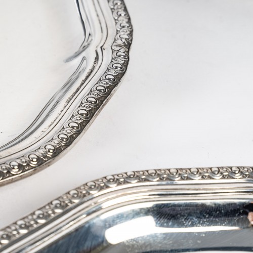 Puiforcat – Suite de quatre dessous de bouteille en argent début XXe - Emmanuel Redon Silver Fine Art