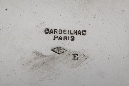 Antiquités - Cardeilhac - Service thé café en argent massif XIXe modèle Mascarons