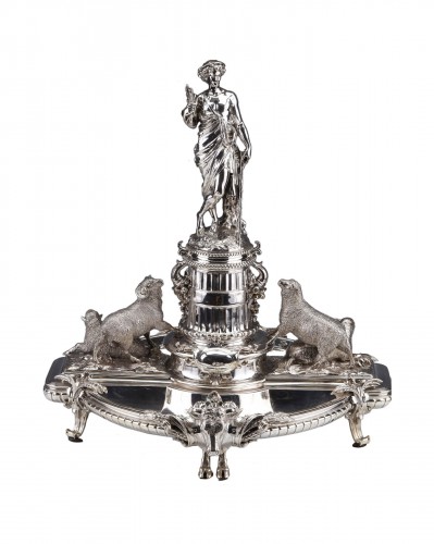  Christofle - Important Centerpiece in Sterling Silver 19th Century