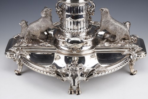  Christofle - Important Centerpiece in Sterling Silver 19th Century - silverware & tableware Style Napoléon III