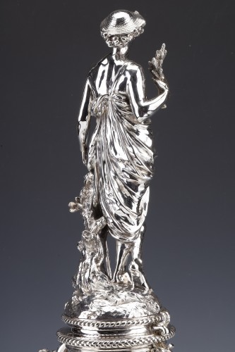  Christofle - Important Centerpiece in Sterling Silver 19th Century - 