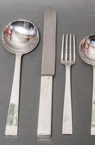 Jean Tetard - Silver cutlery set 154 pieces art deco - Art Déco