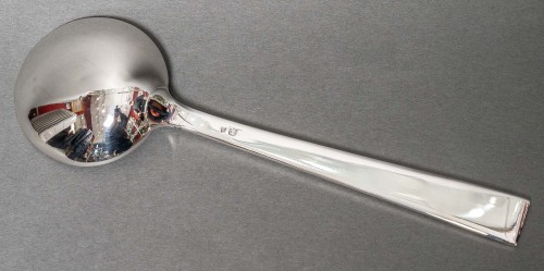 Antiquités - Jean Tetard - Silver cutlery set 154 pieces art deco