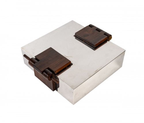 Christian FJERDINGSTAD - Important coffret moderniste circa 1925 en Argent massif