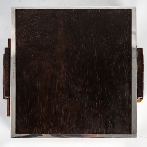 XXe siècle - Christian FJERDINGSTAD - Important coffret moderniste circa 1925 en Argent massif