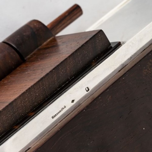 Christian FJERDINGSTAD - Important coffret moderniste circa 1925 en Argent massif - Art Déco