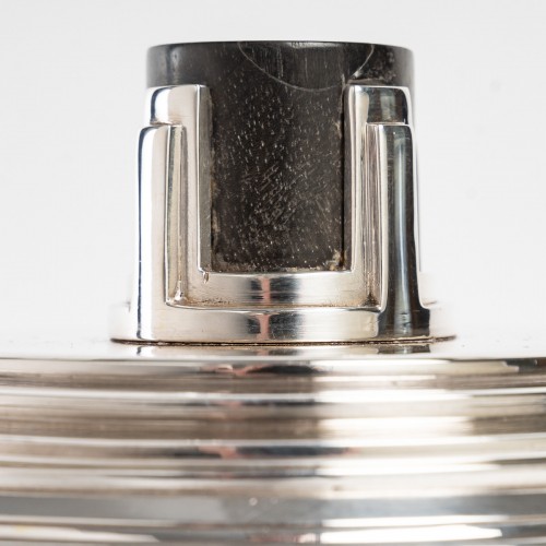 Souche Lapparra - Boite en argent massif époque XXe - Argenterie et Orfèvrerie Style Art Déco