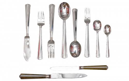 Robert Linzeler - Silver cutlery set 123 pieces circa1930