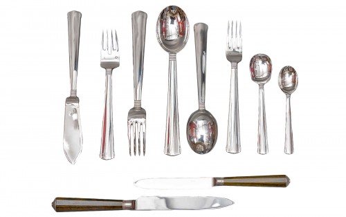 Robert Linzeler - Ménagère de 123 pièces en argent circa 1930