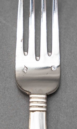 XXe siècle - Robert Linzeler - Ménagère de 123 pièces en argent circa 1930