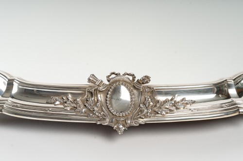 Argenterie et Orfèvrerie  - Tetard - Surtout de table ovale en argent vers 1880