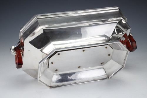 XXe siècle - Auguste Leroy - Centre de table en argent massif circa 1930