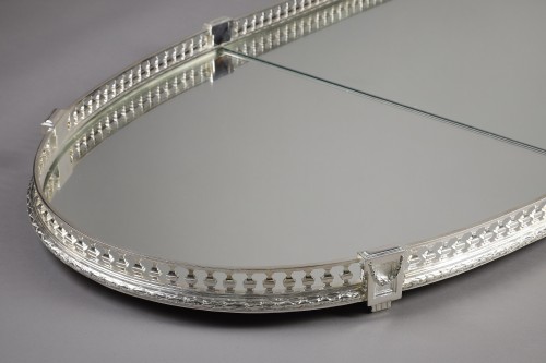 Mirror table centerpiece in 3 parts, late 19th century - attributed to A. AUCOC - silverware & tableware Style Napoléon III