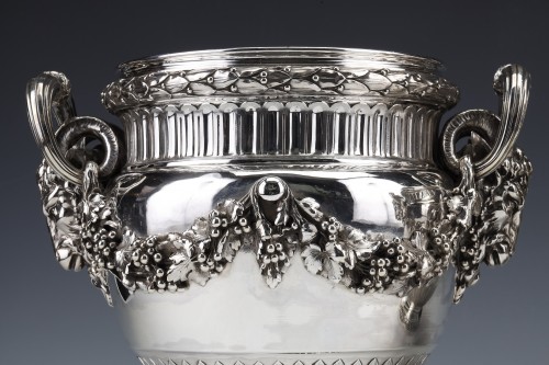 19th century - Bointaburet - Important Pair Of Coolers In Sterling Silver XIXe