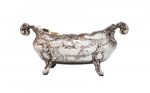 J.B. Francois - Important 19th century solid silver planter