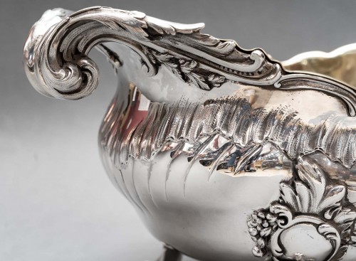 Antiquités - J.B. Francois - Important 19th century solid silver planter