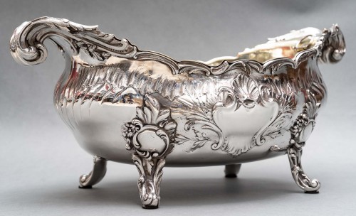 Antiquités - J.B. Francois - Important 19th century solid silver planter