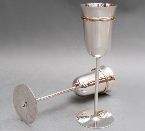 Silversmith Cartier -  Hanap in sterling silver 20th century - Antique Silver Style 50