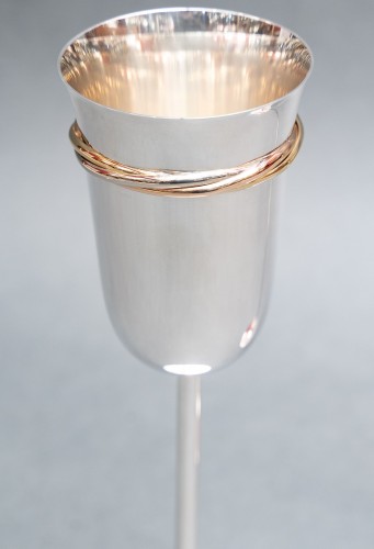 20th century - Silversmith Cartier -  Hanap in sterling silver 20th century