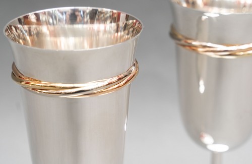 Antiquités - Silversmith Cartier -  Hanap in sterling silver 20th century