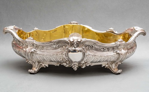 Odiot - Large 19th century solid silver planter - Antique Silver Style Napoléon III