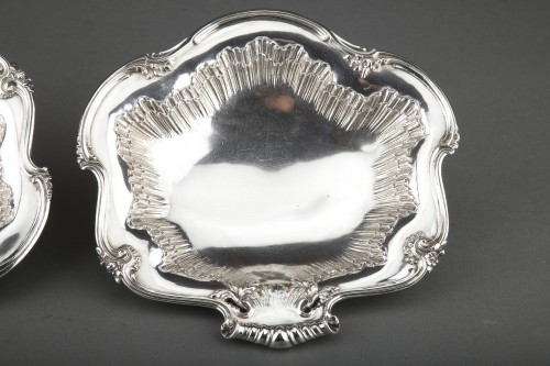 silverware & tableware  - Bointaburet - Pair of solid silver displays from the late 19th 