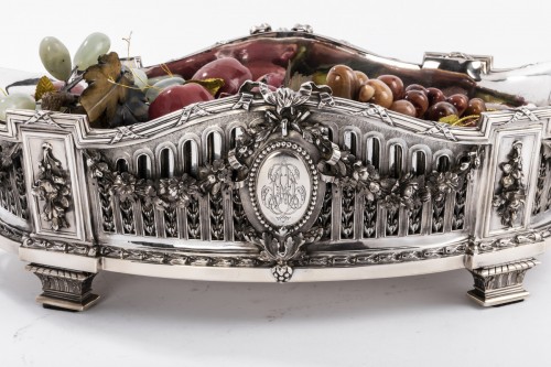 Tetard - Jardinière en argent massif fin 19e - Argenterie et Orfèvrerie Style Napoléon III