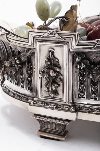 Argenterie et Orfèvrerie  - Tetard - Jardinière en argent massif fin 19e
