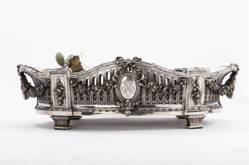 Tetard - Jardiniere in solid silver late 19th century - 