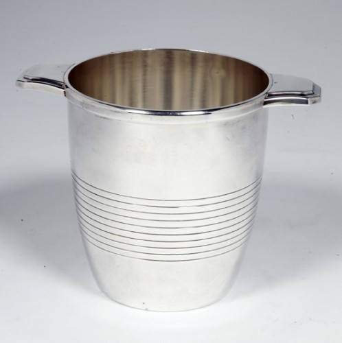 Campenhout - Ice bucket in sterling silver Art Deco - Antique Silver Style Art Déco