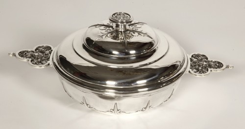 Cardeilhac - Covered vegetable dish in solid silver mascaron 19th - Napoléon III