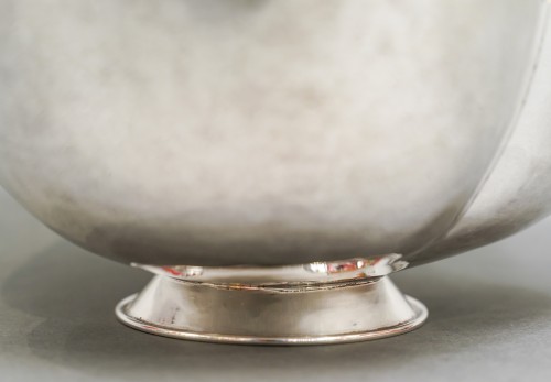 20th century - Cleto Munari - Bowl in solid silver and vermeil after Joseph Hoffmann